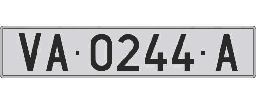 VA0244A matricula larga