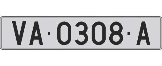 VA0308A matricula larga