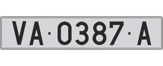VA0387A matricula larga