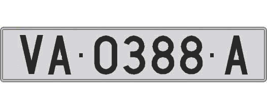 VA0388A matricula larga