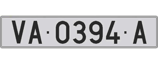 VA0394A matricula larga