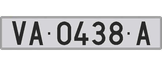 VA0438A matricula larga