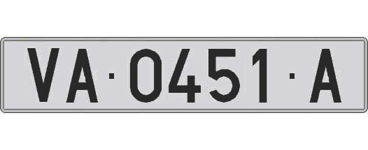 VA0451A matricula larga