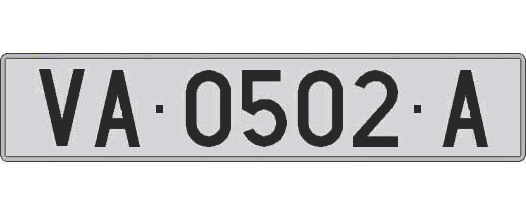 VA0502A matricula larga