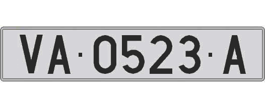 VA0523A matricula larga