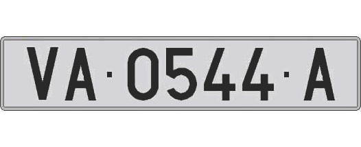VA0544A matricula larga