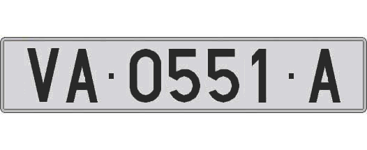 VA0551A matricula larga