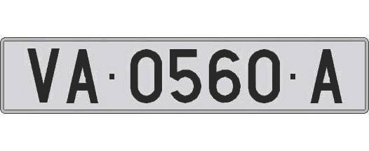 VA0560A matricula larga