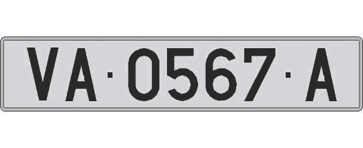 VA0567A matricula larga