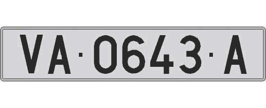 VA0643A matricula larga