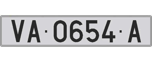 VA0654A matricula larga