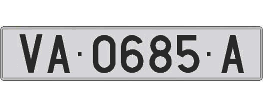 VA0685A matricula larga