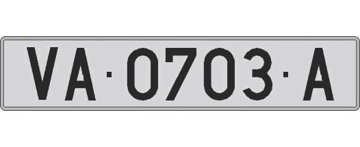 VA0703A matricula larga