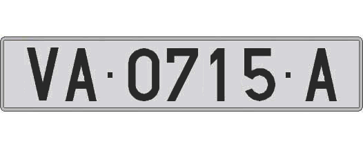 VA0715A matricula larga