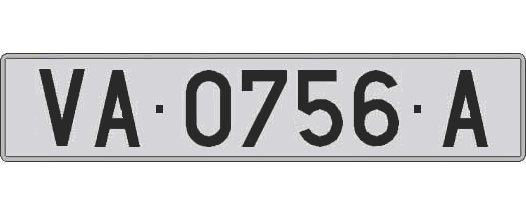 VA0756A matricula larga