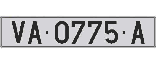 VA0775A matricula larga