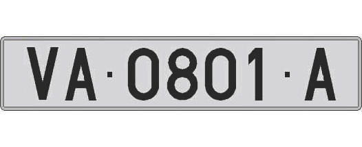 VA0801A matricula larga