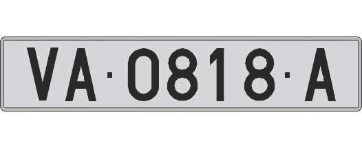 VA0818A matricula larga