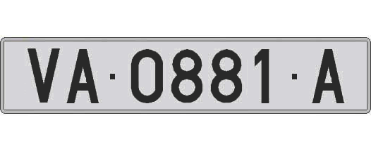 VA0881A matricula larga