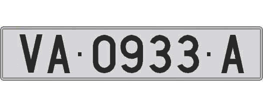 VA0933A matricula larga