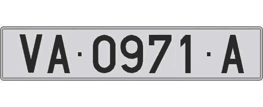 VA0971A matricula larga