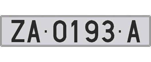 ZA0193A matricula larga