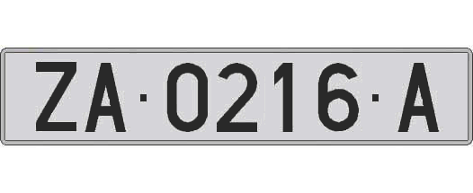 ZA0216A matricula larga