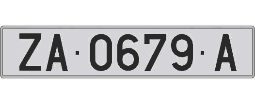 ZA0679A matricula larga